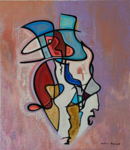 Stan Laurels heart. Oil on canvas 150x120cm. 2023